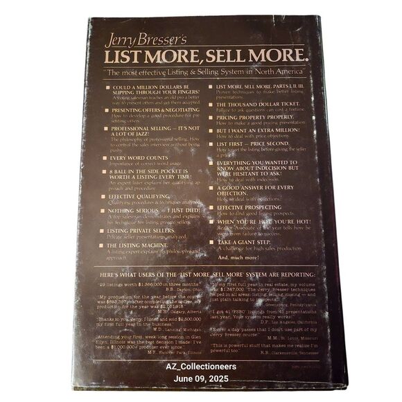 List more, sell more by Jerry Bresser - bresser publishing - Picture 2 of 6